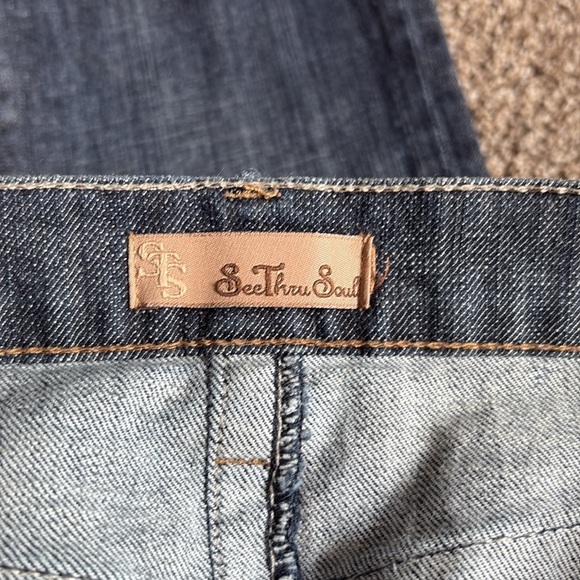 Vintage Y2K See Thru Soul Mid Rise Bootcut Jeans - Picture 2 of 6